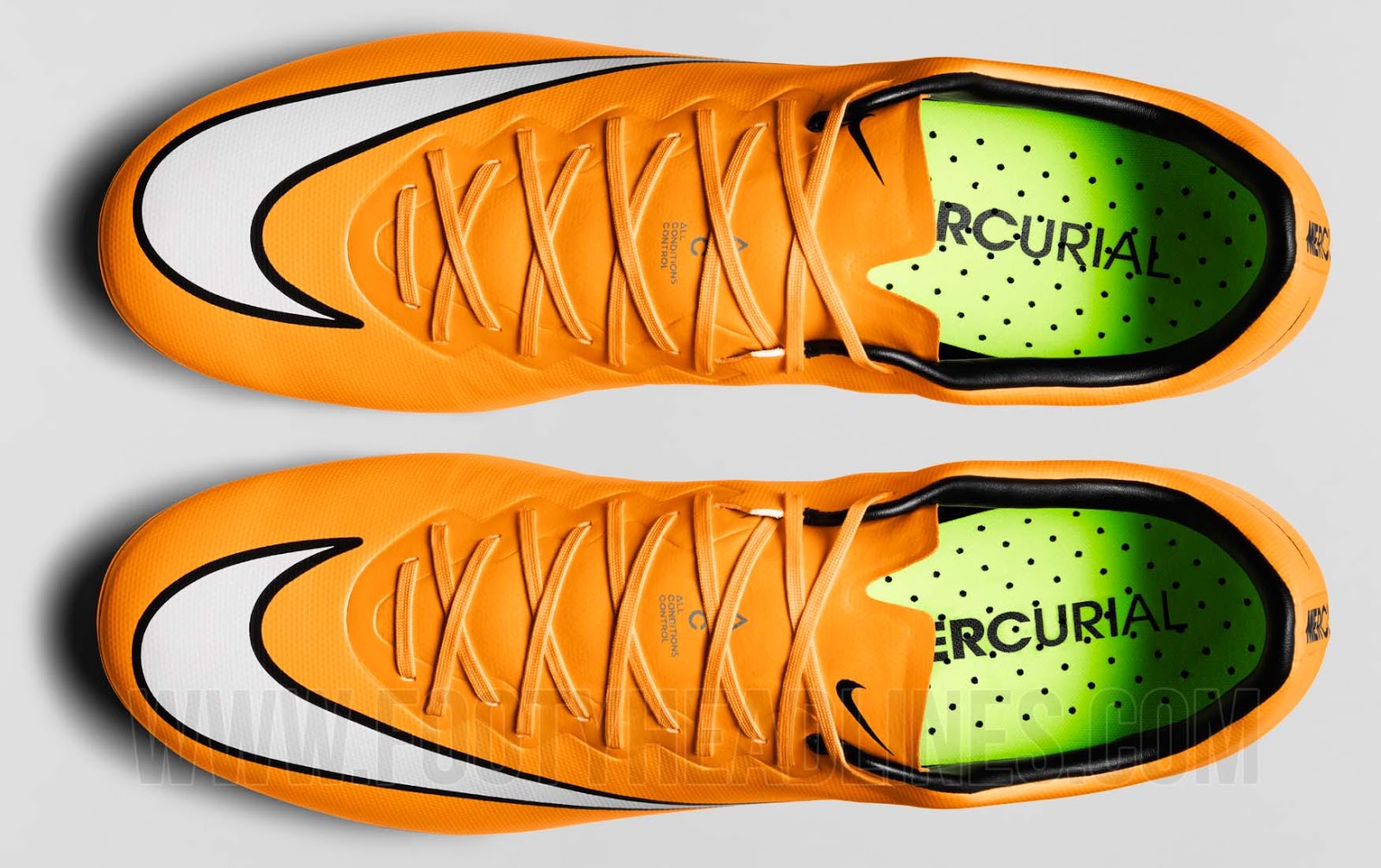 Orange nike mercurial vapor hotsell